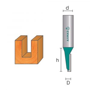 1001 Фреза пазовая прямая