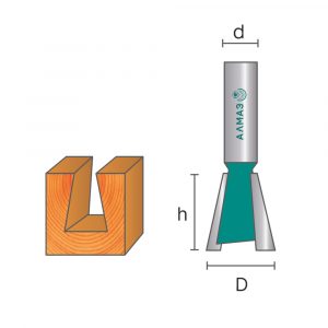 1006 Фреза ласточкин хвост