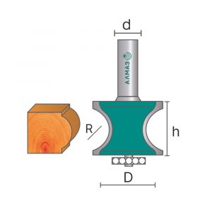 1014 Фреза полустержневая