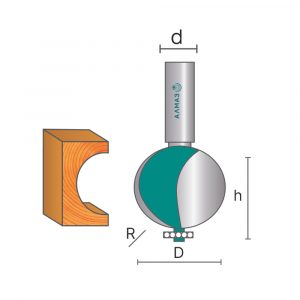 1015 Фреза кромочная галтельная