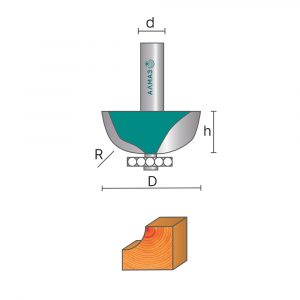 1018 Фреза кромочная калёвочная