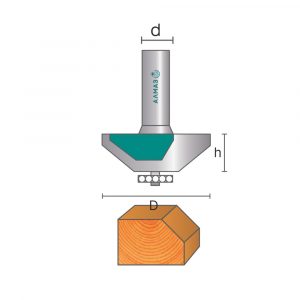 1022 Фреза кромочная конусная