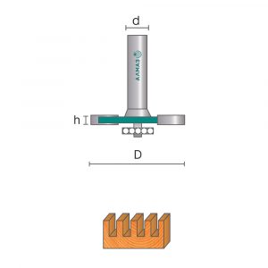 1023 Фреза кромочная фальцевая
