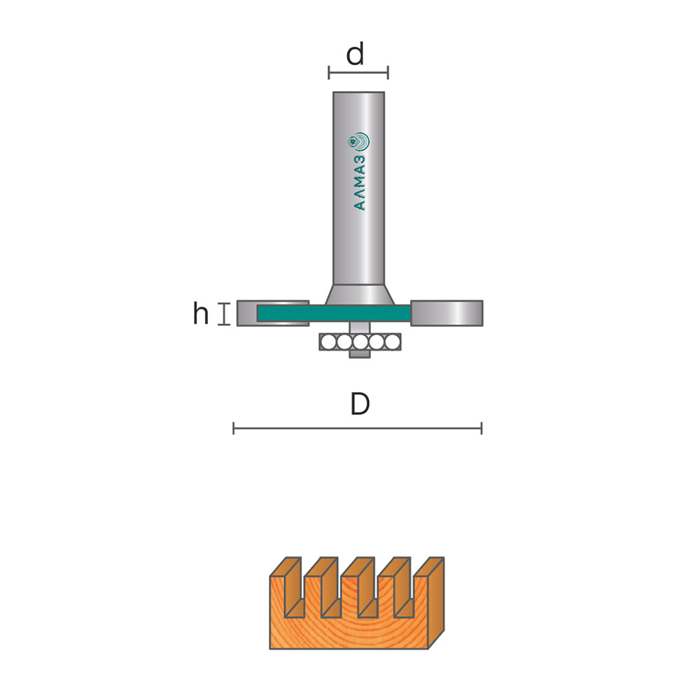 1023 Фреза кромочная фальцевая