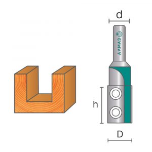 107 Фреза со сменными пластинами прямая