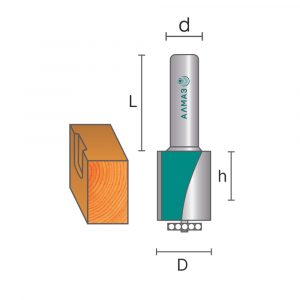 1120 Фреза кромочная прямая