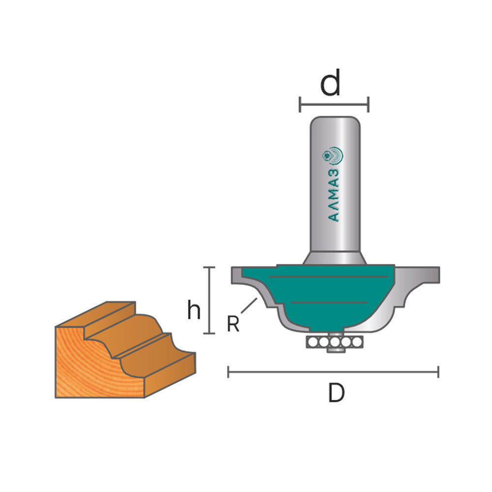 2001 Фреза кромочная калёвочная