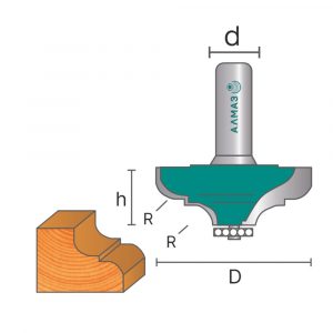 2002 Фреза кромочная калёвочная