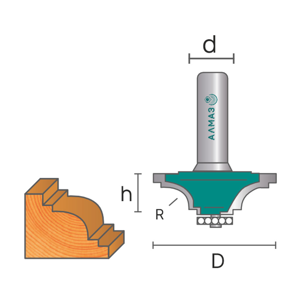 2007 Фреза кромочная калёвочная