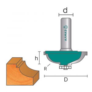 2008 Фреза кромочная калёвочная