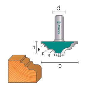 2011 Фреза кромочная калёвочная