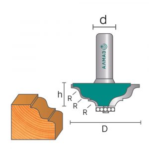 2012 Фреза кромочная калёвочная