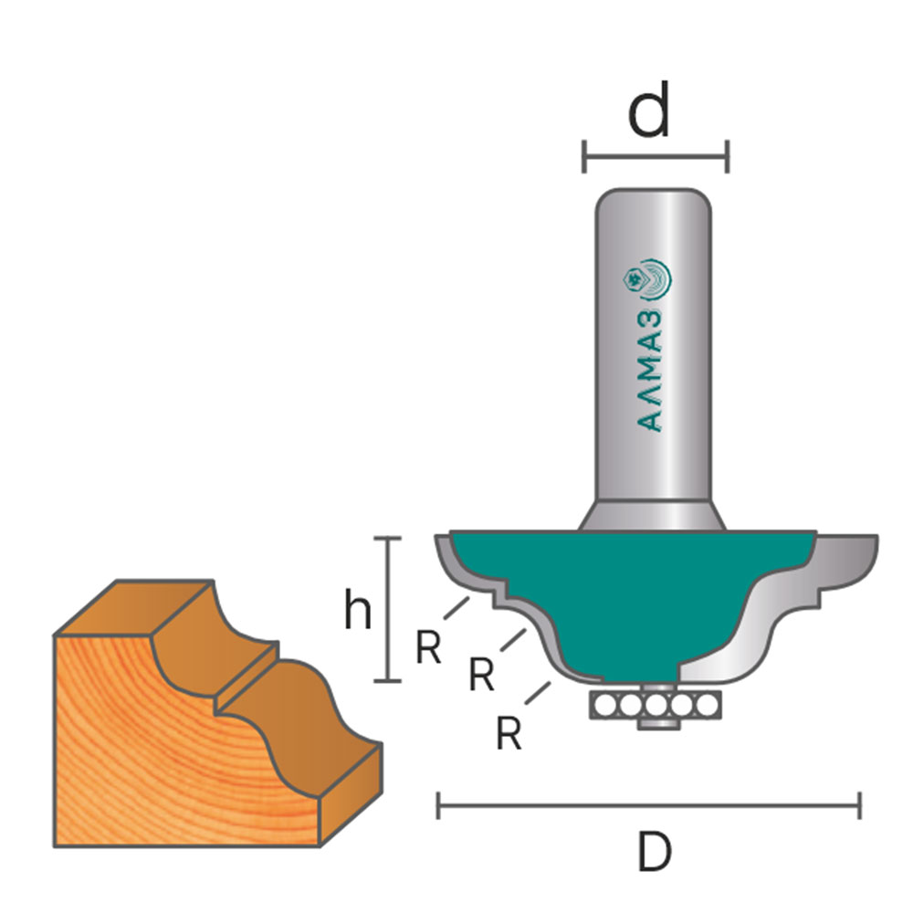 2013 Фреза кромочная калёвочная