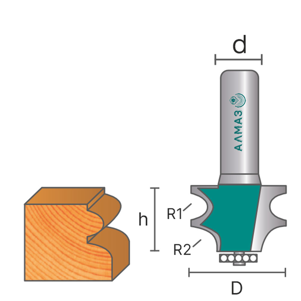 2025 Фреза кромочная фигурная