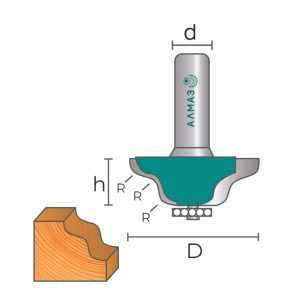 2030 Фреза кромочная калёвочная