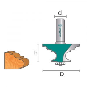 2036 Фреза кромочная фигурная