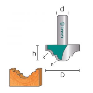 2051 Фреза пазовая фасонная