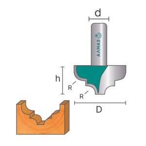 2052 Фреза пазовая фасонная