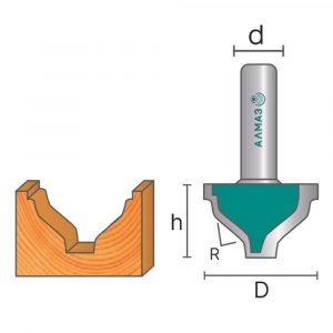 2056 Фреза пазовая фасонная