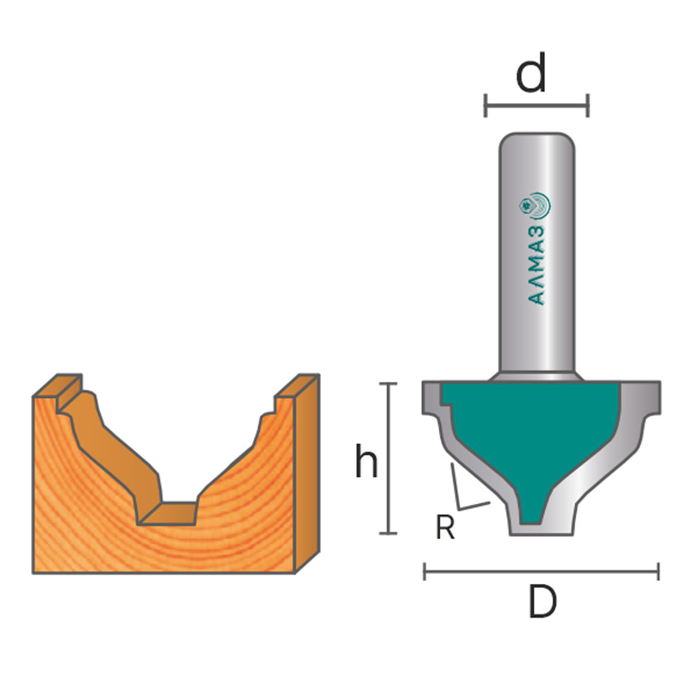 2056 Фреза пазовая фасонная