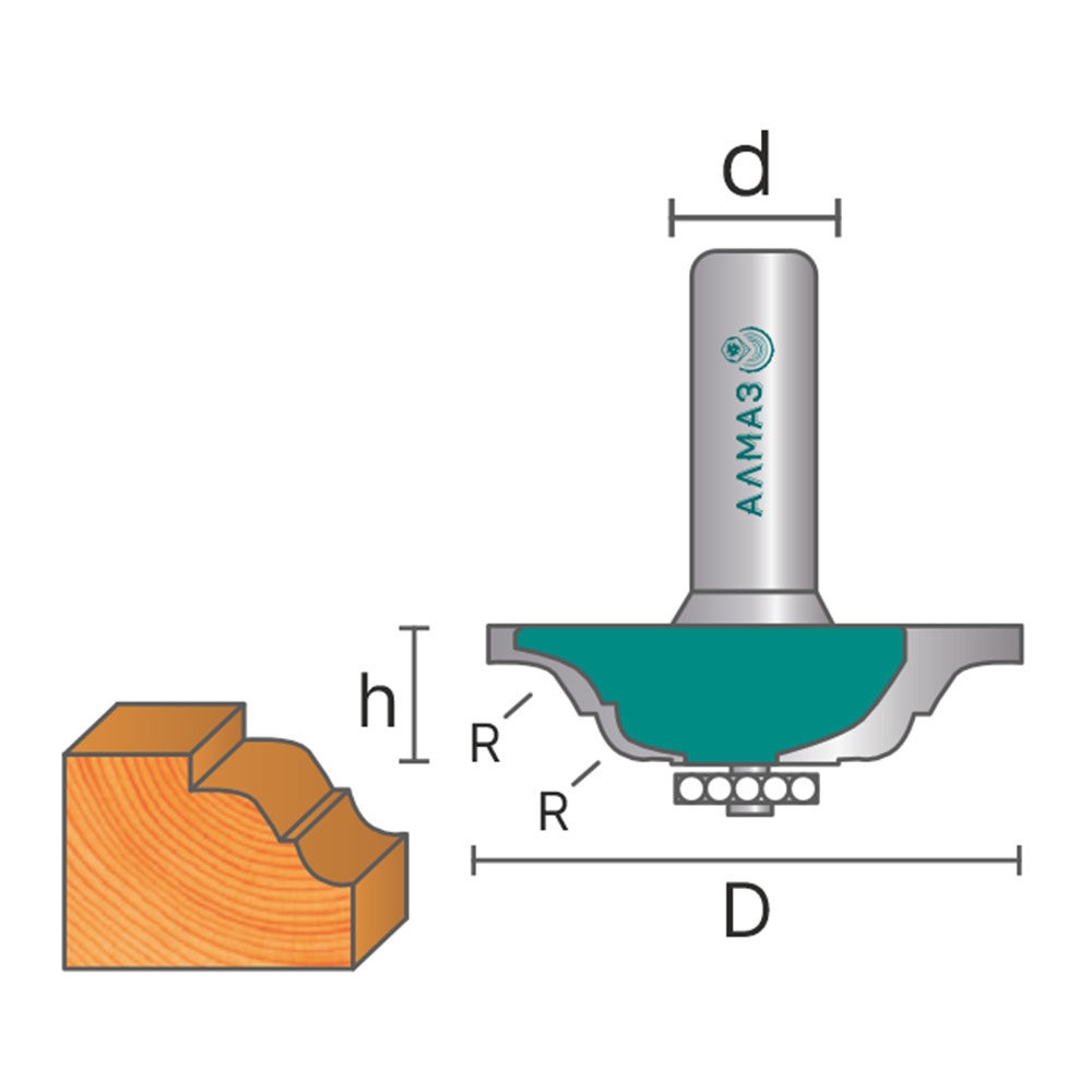 2101 Фреза фигирейная горизонтальная