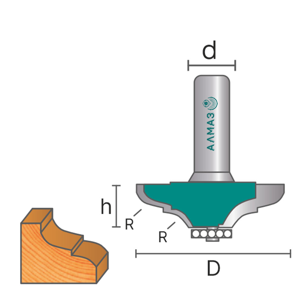 2102 Фреза фигирейная горизонтальная