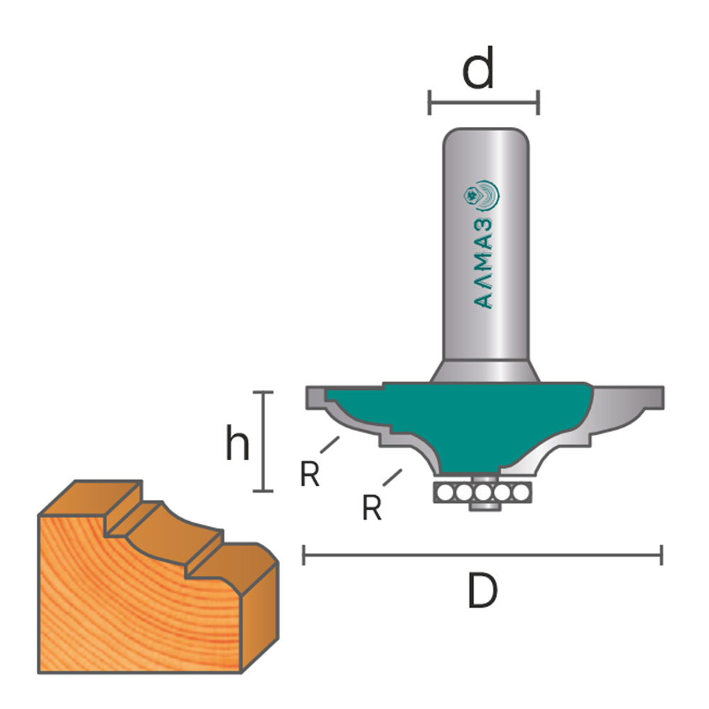 2103 Фреза фигирейная горизонтальная