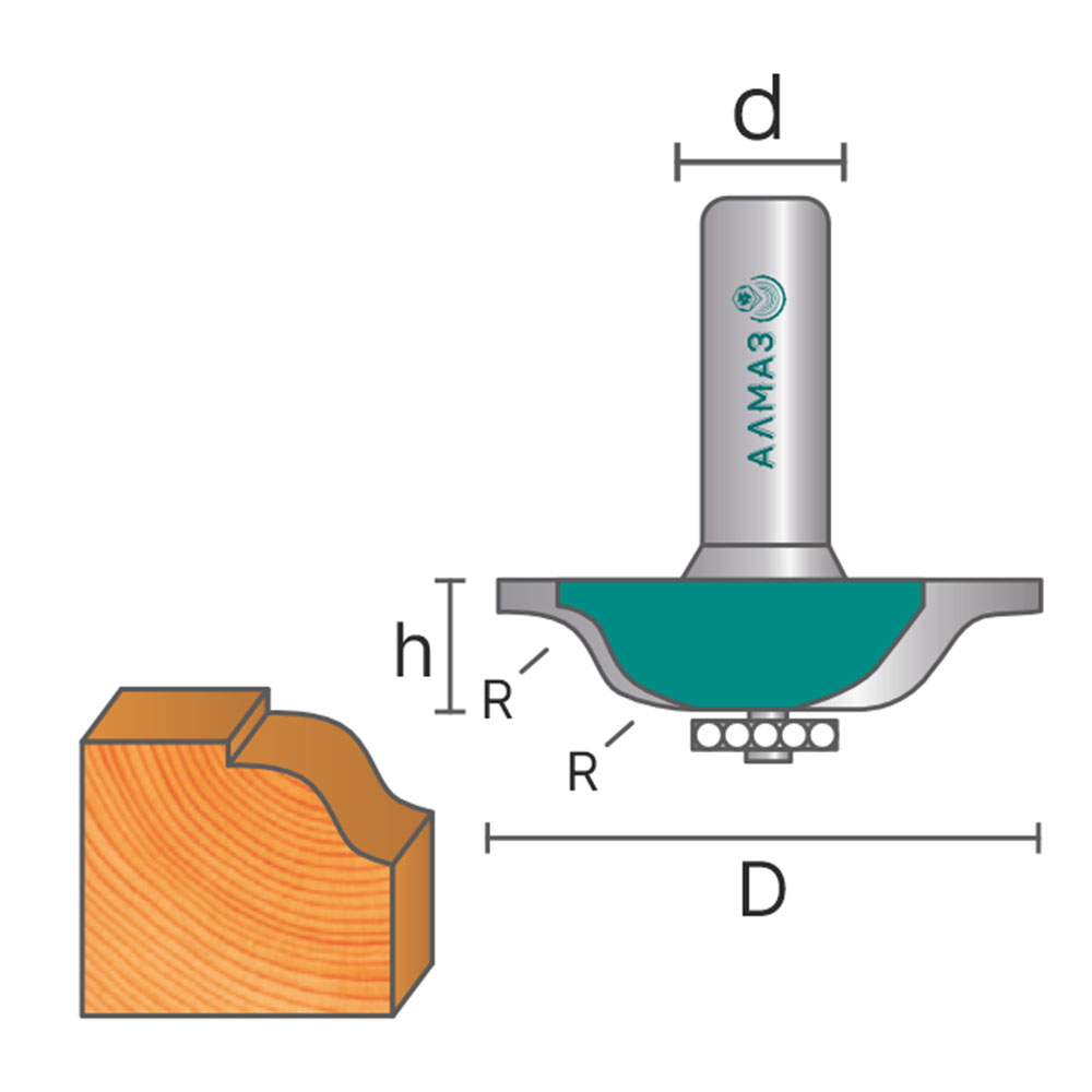 2104 Фреза фигирейная горизонтальная