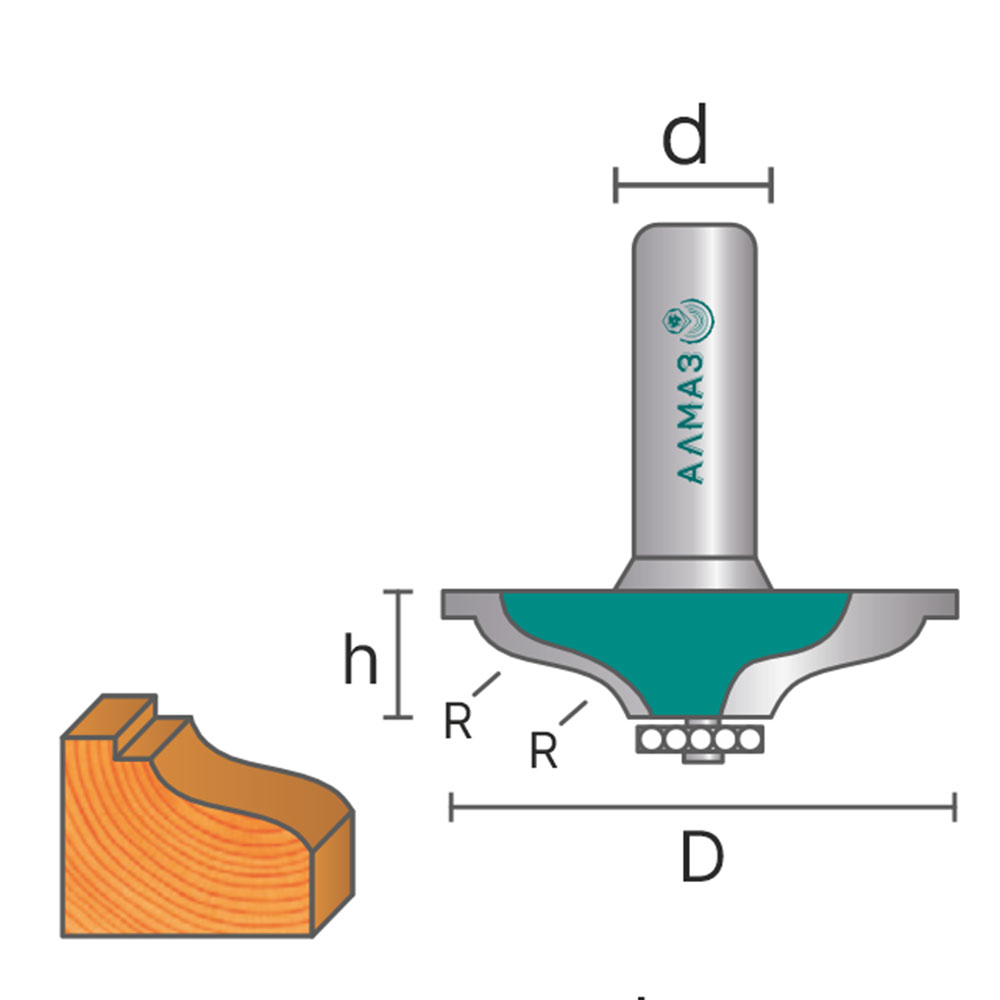 2106 Фреза фигирейная горизонтальная