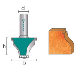2206 Фреза кромочная фигурная