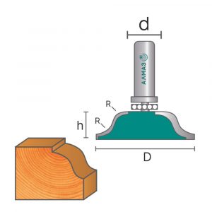 2304 Фреза кромочная калёвочная