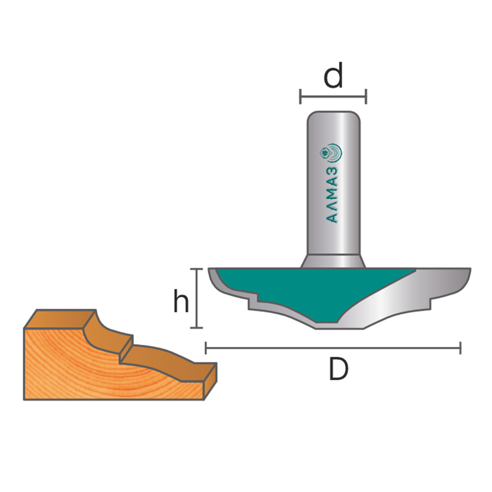 2402 Фреза пазовая фасонная  C8