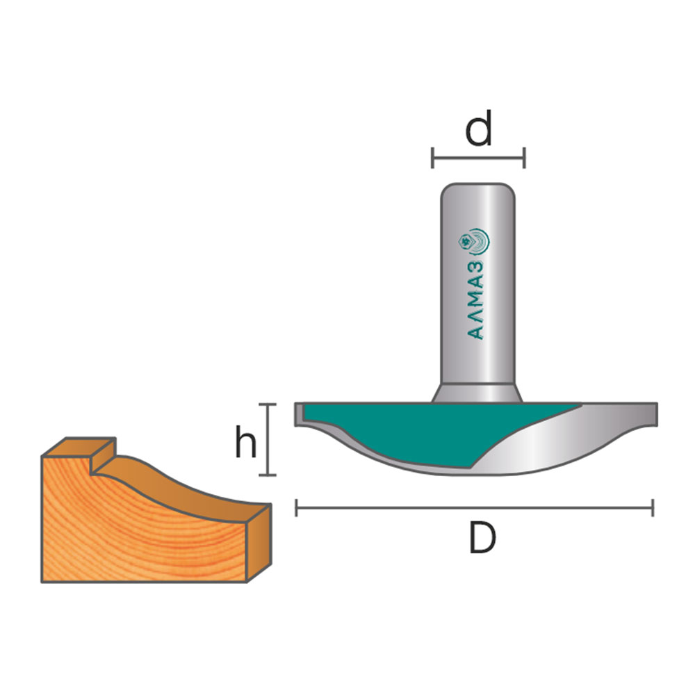 2404 Фреза пазовая фасонная  C10