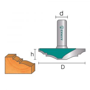 2412 Фреза пазовая фасонная C8