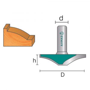2417 Фреза пазовая фасонная C10