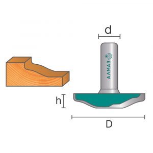 2430 Фреза пазовая фасонная C10