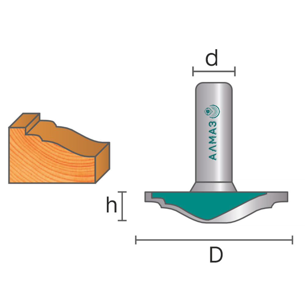 2433 Фреза пазовая фасонная