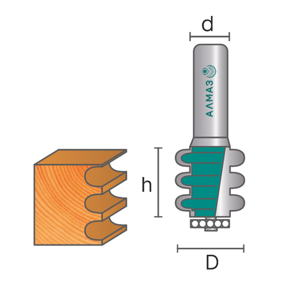 2503 Фреза кромочная фигурная