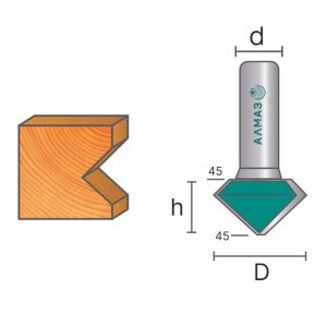 2515 Фреза кромочная конусная