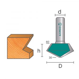 2516 Фреза кромочная конусная