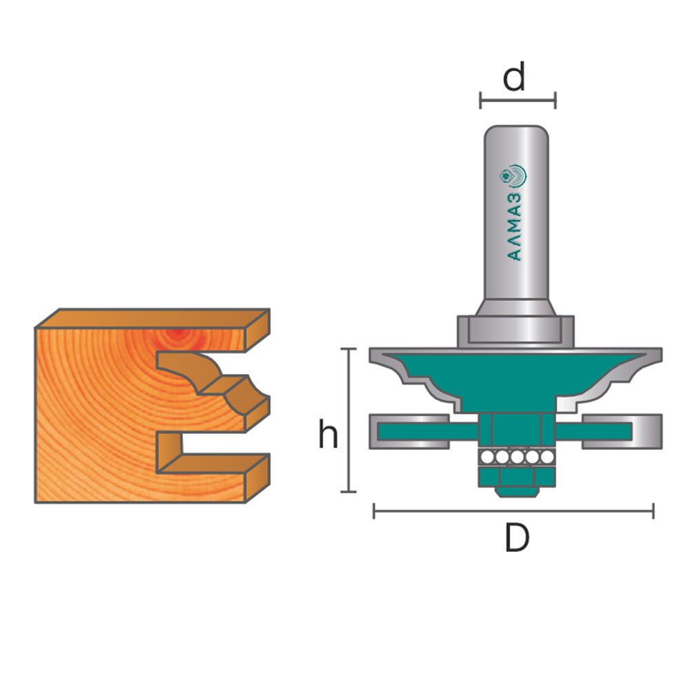 3501 Фреза комбинированная рамочная