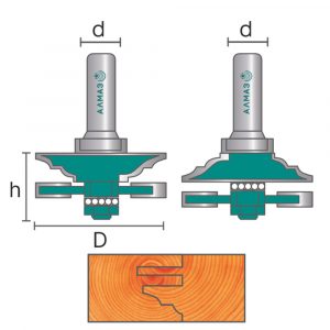 3501 set Набор рамочных фрез