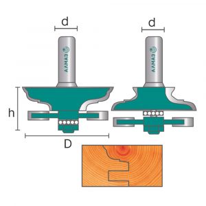 3502 set Набор рамочных фрез