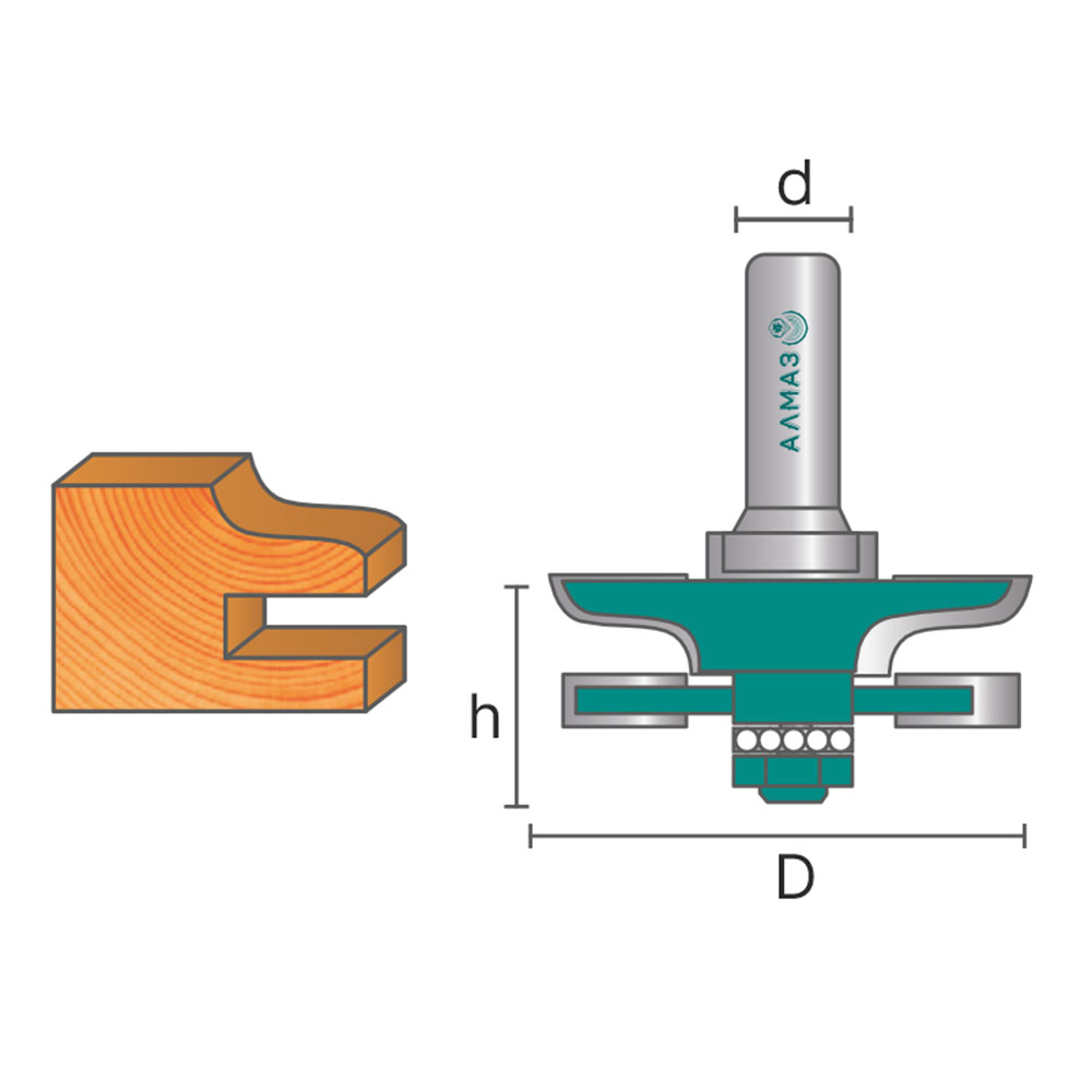 3505 Фреза комбинированная рамочная