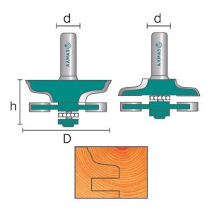 3510 set Набор фрез для сращивания