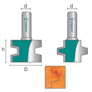 3511 set Набор фрез паз-шип